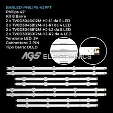 KIT 8 BARRE STRIP LED TV