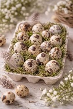 60 PZ uova di quaglia soffiate