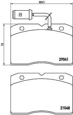 Brembo pa6012 kit pastiglie - pa6012,