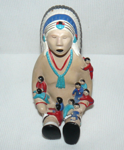 Statuina nonno nativo indiano - statuina,