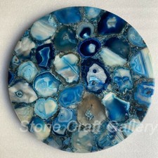Tavolo Centrale In Marmo Blu