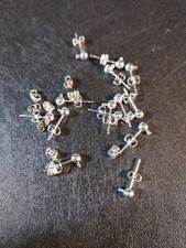 7coppie perno c/occhiello farfalla acciaio inox colore argent14x3mm cod. 084/021