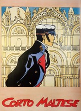 PRATT POSTER CORTO MALTESE A VENEZIA SAN MARCO