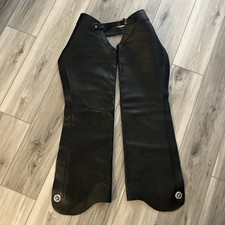 Chaps donna pelle nero