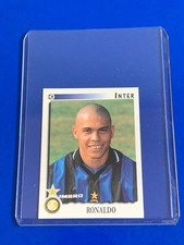 RONALDO ROOKIE STICKER INTER CALCIATORI PANINI 1997-98 #144 RARE PERFETTA