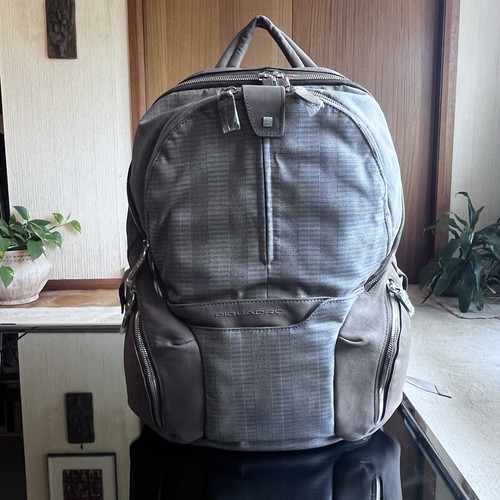 Zaino piquadro pelle grigio - -,