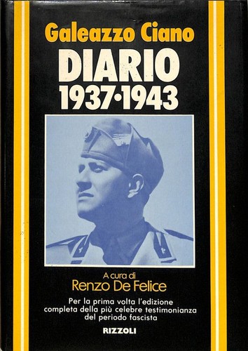 Diario 1937 1943 - diario, ciano