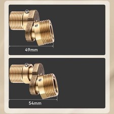 Rubinetto doccia in rame regolabile in ottone con rotazione uscita flessibile 36