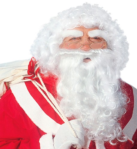 Parrucca barba babbo natale - parrucca,