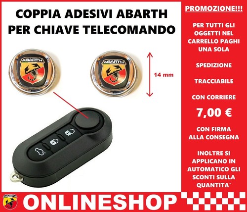 Adesivi chiave abarth - adesivi,