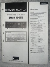 Sansui AU-D11 II manuale di