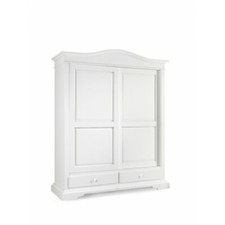ARMADIO ANTE SCORREVOLI  BIANCO OPACO CLASSICO ARTE POVERA cm 180x67x225H