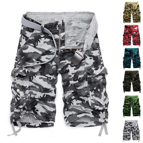 Pantaloncini cargo uomo cotone