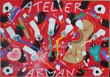 Bruno Donzelli - Serigrafia polimaterica d'autore - “Atelier Arman”, cm 50x70