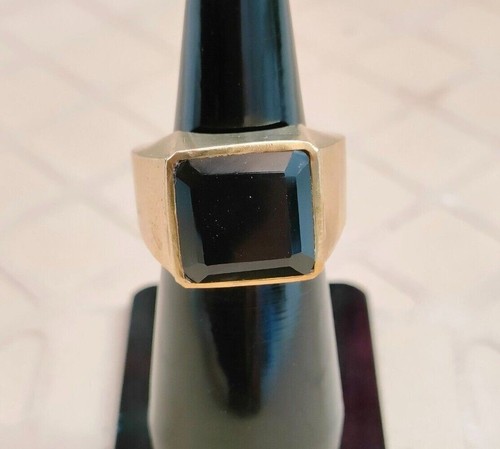 Handmade black onyx - handmade, ring