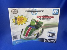 2012 ~ Solo Manuale ~ K'Nex Yoshi Motorizzato Mario Kart Set Costruzioni Wii Wild Wing