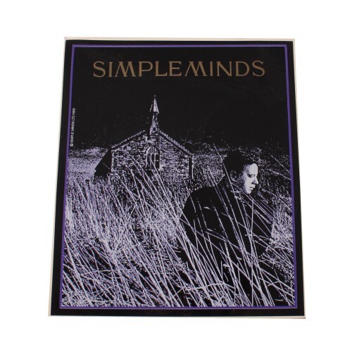 Adesivo vintage simple minds - adesivo,