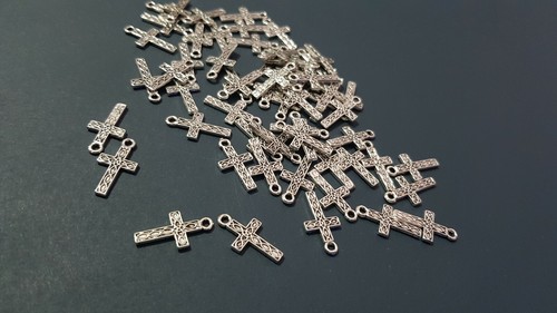 100 ciondoli croce 9x17 - , mm