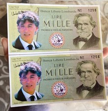 1000 LIRE 2007 BOSSI-VERDI COPPIA DI BANCONOTE FIOR DI STAMPA UNC