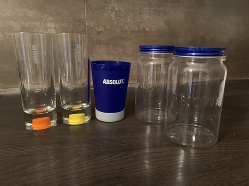 Absolut vodka set bicchieri - set, 5