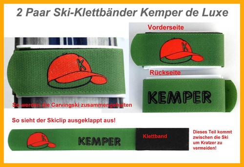 Paar ski klettbänder kemper - 2,