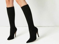  ZARA STIVALI TACCO ALTO NERI