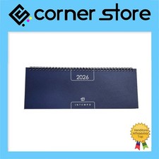 Intempo - Alfa Planning Agenda Settimanale Verticale  2026 Economica 30x10cm Blu