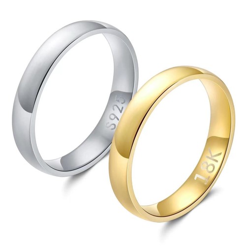 Anello placcato oro acciaio - oro,