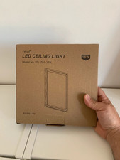 Plafoniera LED Soffitto 18W, 3000K Ultra Sottile Quadrata, 1600LM Bagno IP44 Imp