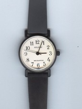 Orologio "HOLIDAY" Meccanico - Colore Nero - Quadrante Bianco