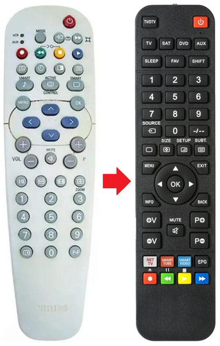 Telecomando adatto per philips - telecomando,