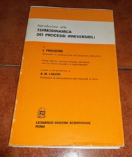 PRIGOGINE INTRODUZIONE ALLA TERMODINAMICA DEI PROCESSI IRREVERSIBILI LEONARDO 71
