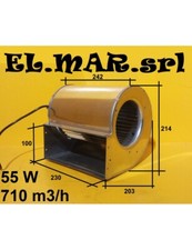 Ventilatore Centrifugo 75 W Aspirazione Doppia 230V Monofase TRIAL CAD13R-005