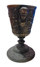CALICE ANTICO IN BRONZO CON
