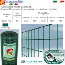 Rete Metallica Verde Zincata