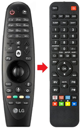 Telecomando adatto per - , lg