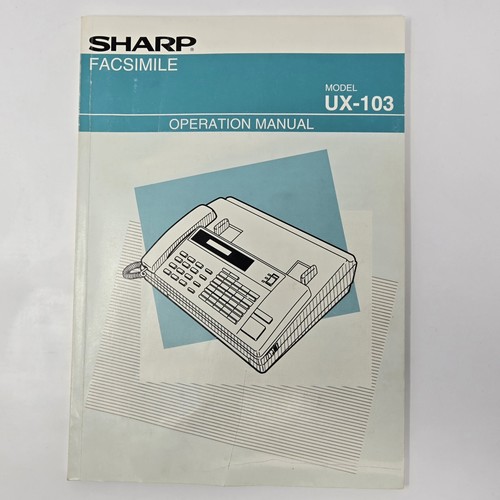 Manuale proprietario fax - , sharp