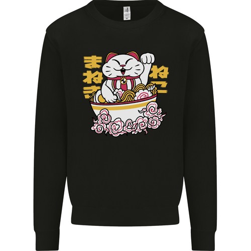 Felpa uomo ramen gatto - ramen,