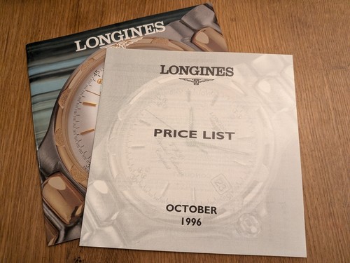 Catalogo orologi longines 1996 - catalogo,