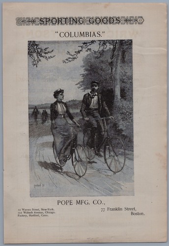 1891 pope mfg pubblicità - mfg,