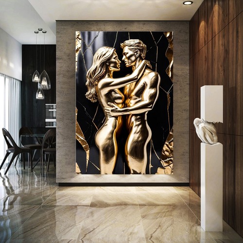 Quadro amore astratto oro - quadro, in