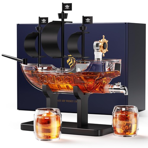 Set decanter whisky nave