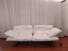 DIVANO IN PELLE BIANCO