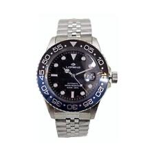 Orologio Uomo Automatico LORENZ LZ28196DD Acciaio Fondo Nero con Datario