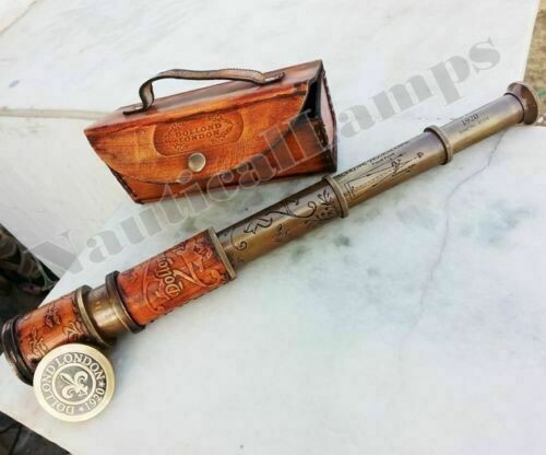 Spyglass pirata pelle - in,