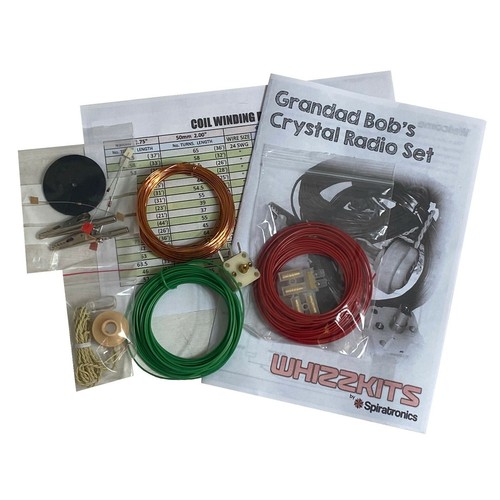 Grandad bobs crystal radio set - crystal,