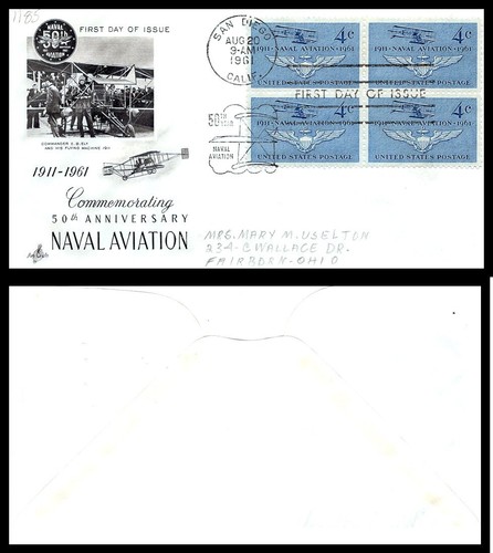 Fdc 1185 4c aviazione - fdc,