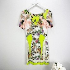 Abito Sonia Fortuna fantasia gialla stampa Italia taglia 44