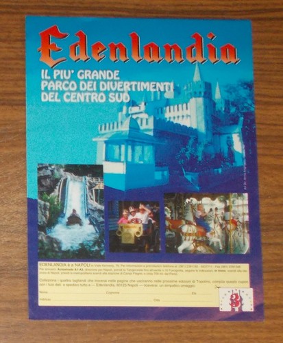 Rara pubblicità edenlandia - rara,