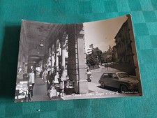 Acqui Terme Corso Bagni e Via G. Monteverde Cartolina Anni '50 Auto, Alessandria